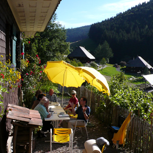 Gespräche auf der Terrasse