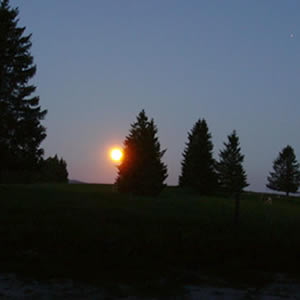 Vollmond, Stuhlsebene Südschwarzwald
