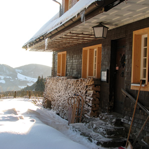 Haus Sonne im Winter